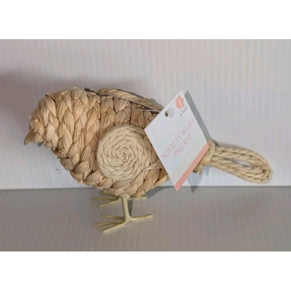 Target Bullseye Playground FARMHOUSE WOVEN BRAIDED bird large FIGURE NEW